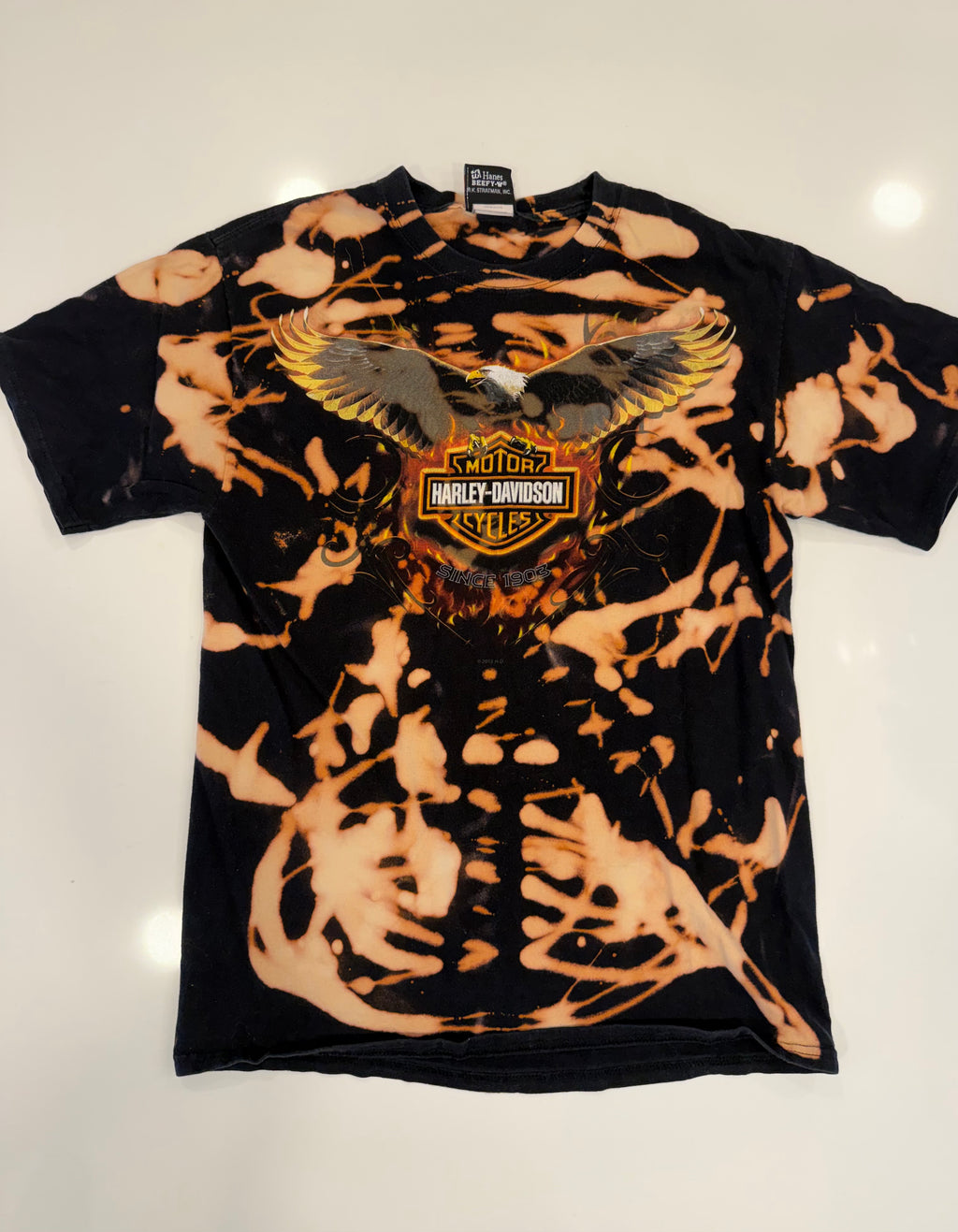 Sick bleached eagle tee