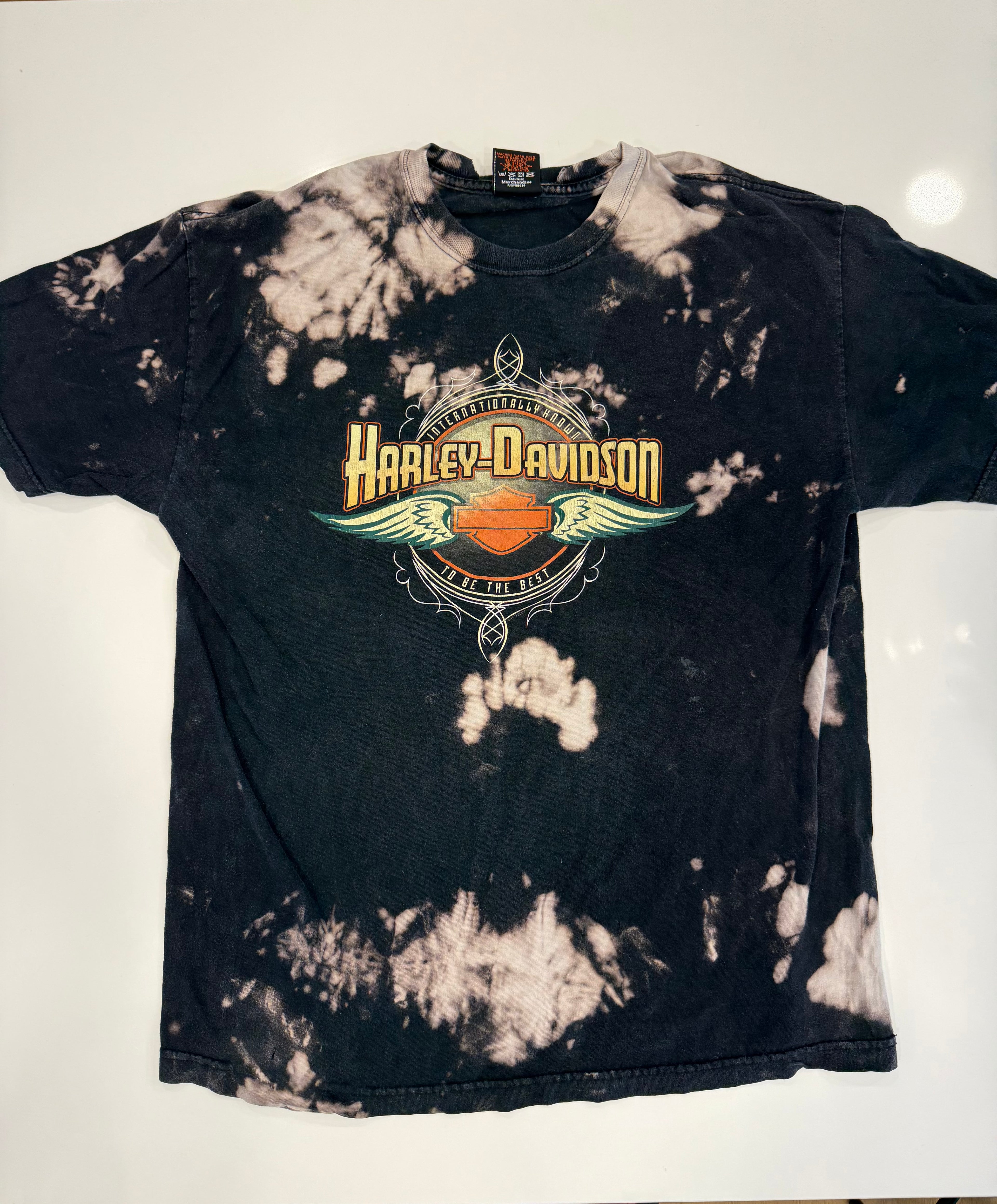 Y2K wings bleached tee