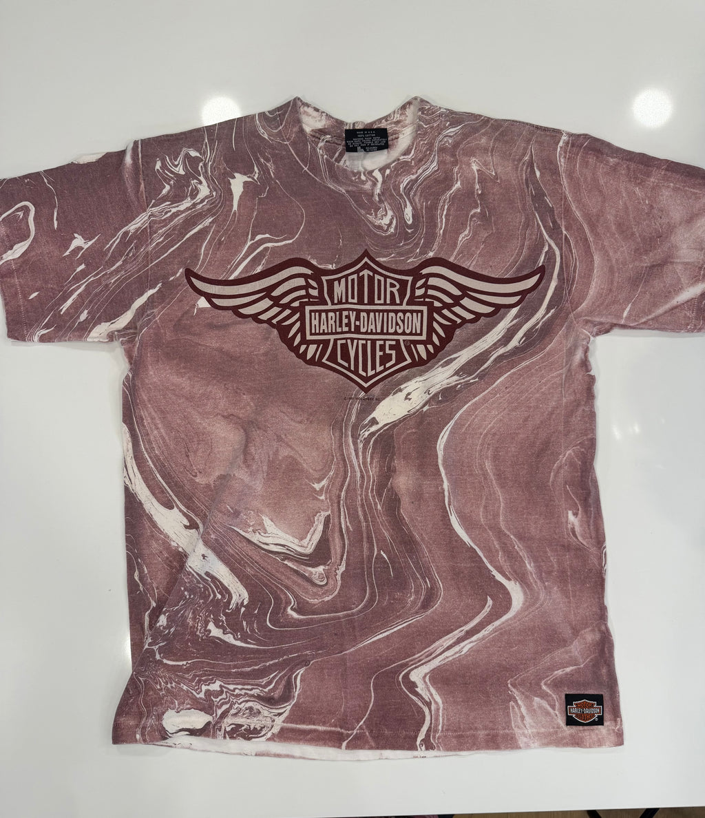 Pink marble tee