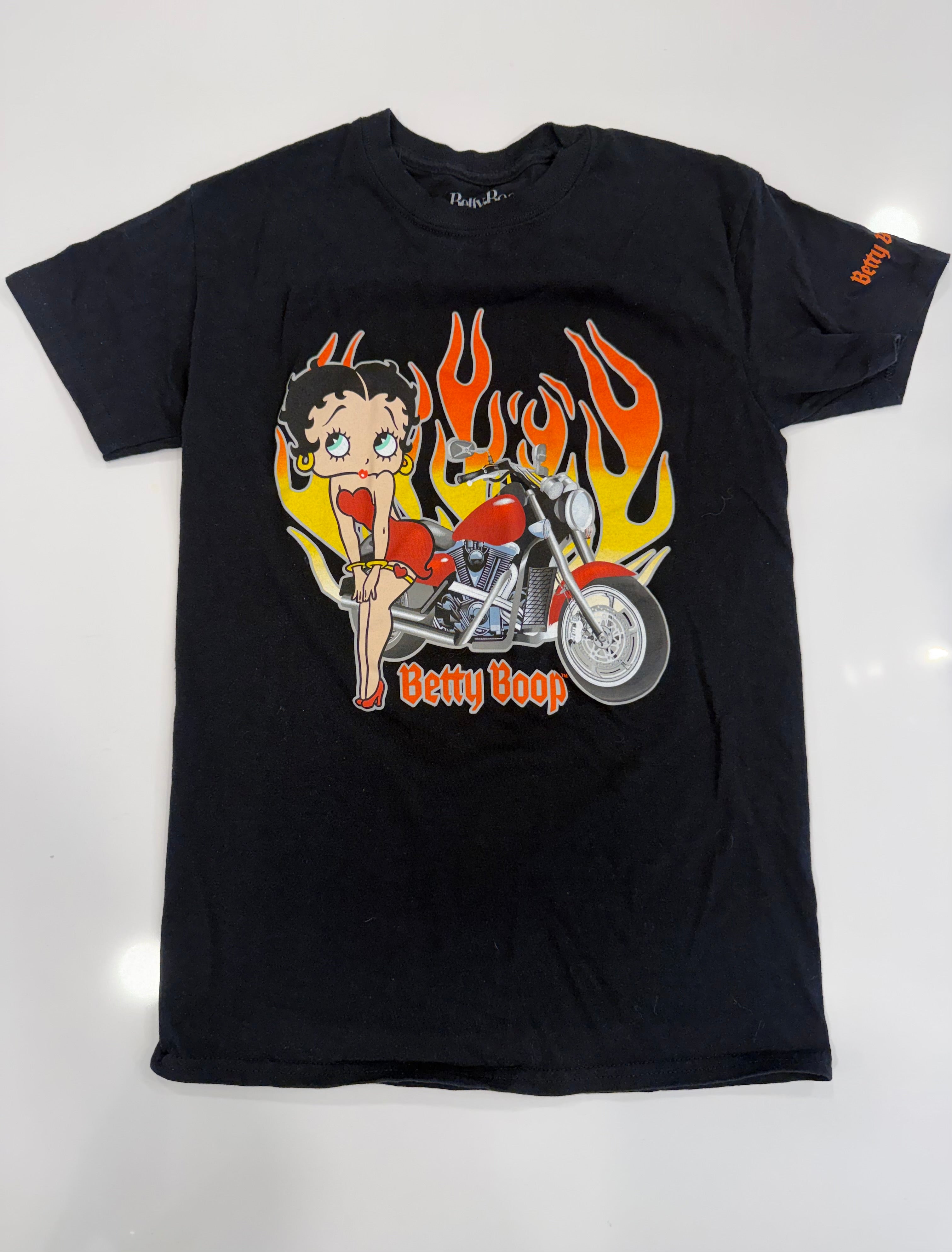 Flame Betty Boop tee