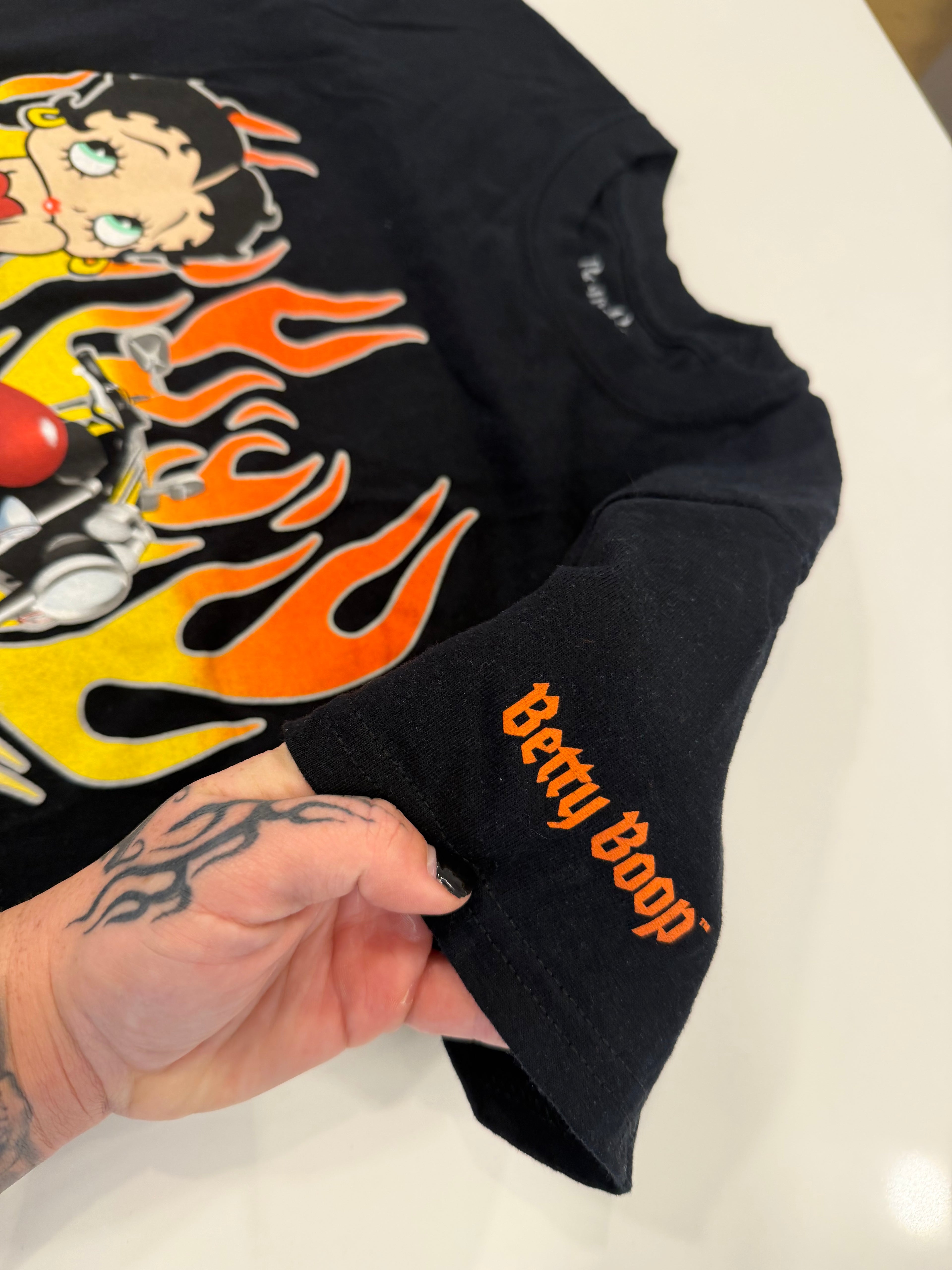 Flame Betty Boop tee